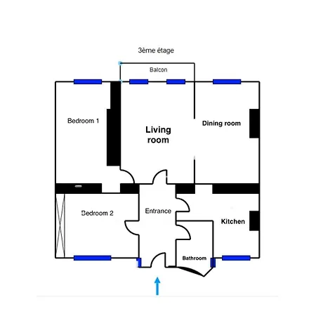 2 Bedroom Stylish Appartamento *